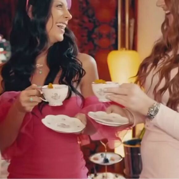 Castlecourt Rose Glow Japan Fine China Plate Bowl Saucer Pink Rose Silver Rimmed - Picture 8 of 8